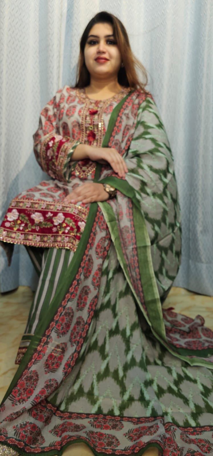 ✨ কিউট আপুদের জন্য এলিগ্যান্ট পাকিস্তানি থ্রি পিস ✨